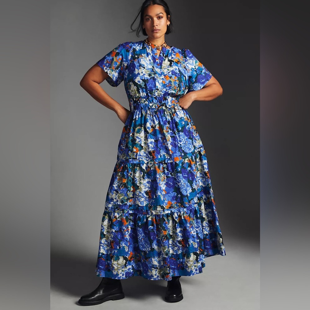 Anthropologie Somerset Dress / Sapphire Size 3X